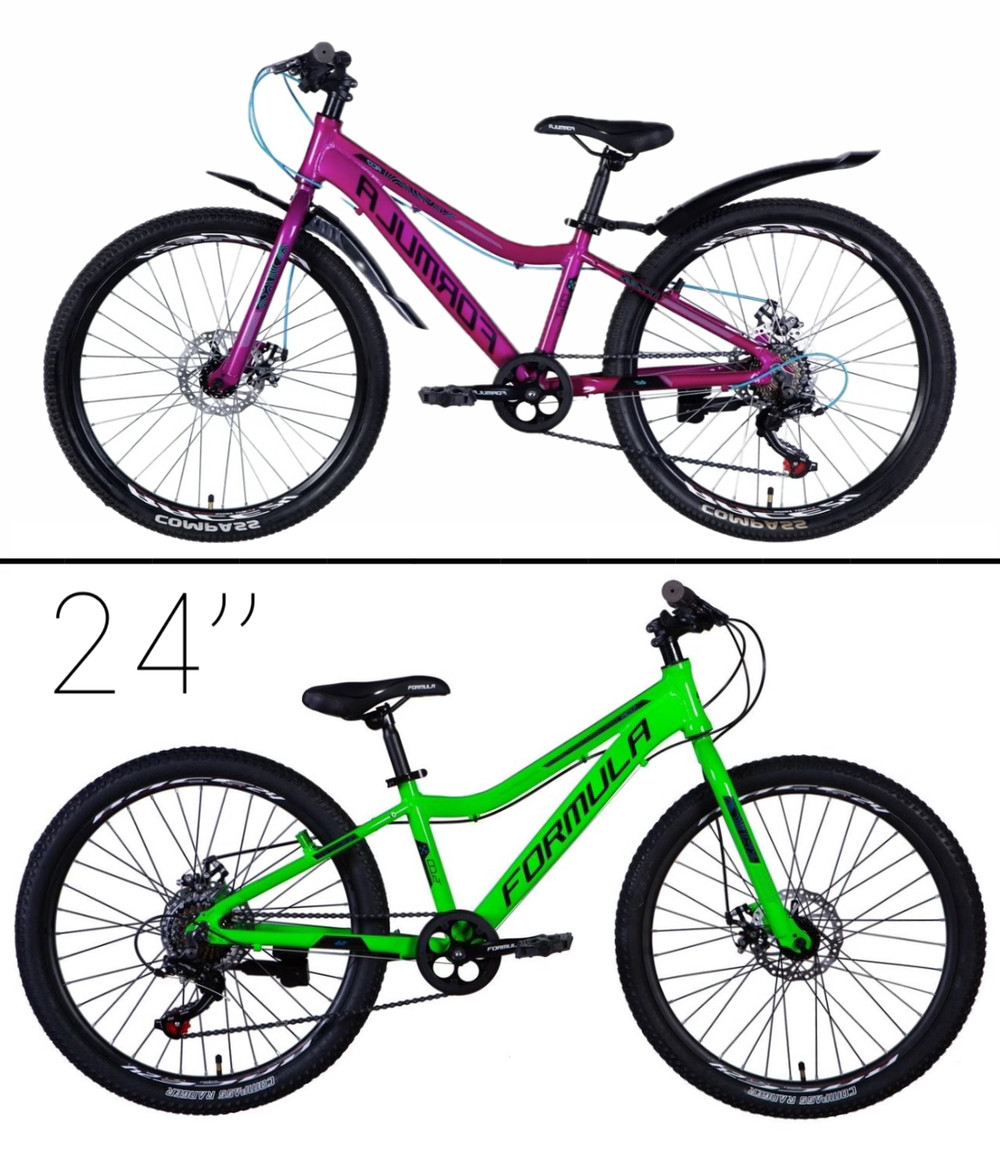 Швидкий дитячий велосипед Формула 24-дюймовий із рамою 12", велосипеди для зросту 135 см