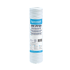 Картридж з поліпропіленової нитки для фільтра холодної води Ecosoft 2,5x10", 20 мкм (CPN251020ECO)