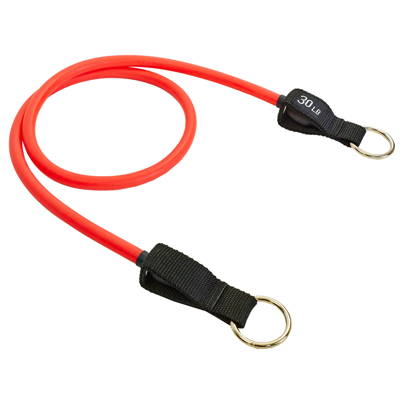 Еспандер трубчастий для фітнесу з кільцем DOUBLE CUBE DT-1002R-30LB навантаження 13.5кг, фото 1