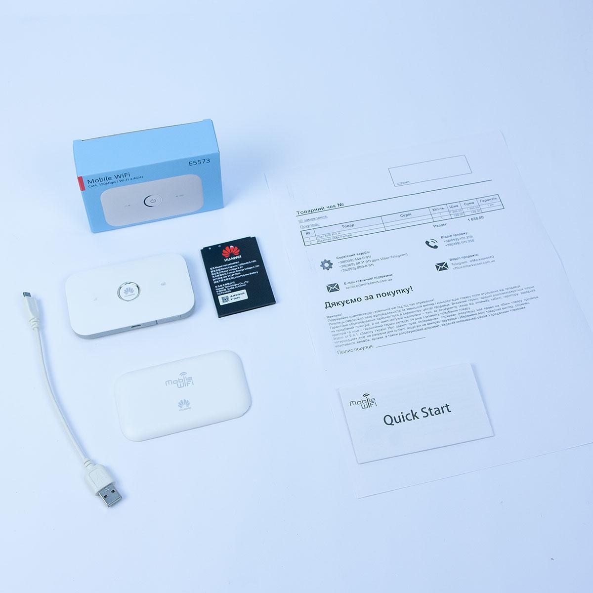 Портативный Вай фай роутер Huawei e5573s-320 ,Роутер с сим картой с выходом под антенну, Модем 4g lte с симкой - фото 6 - id-p2140786686