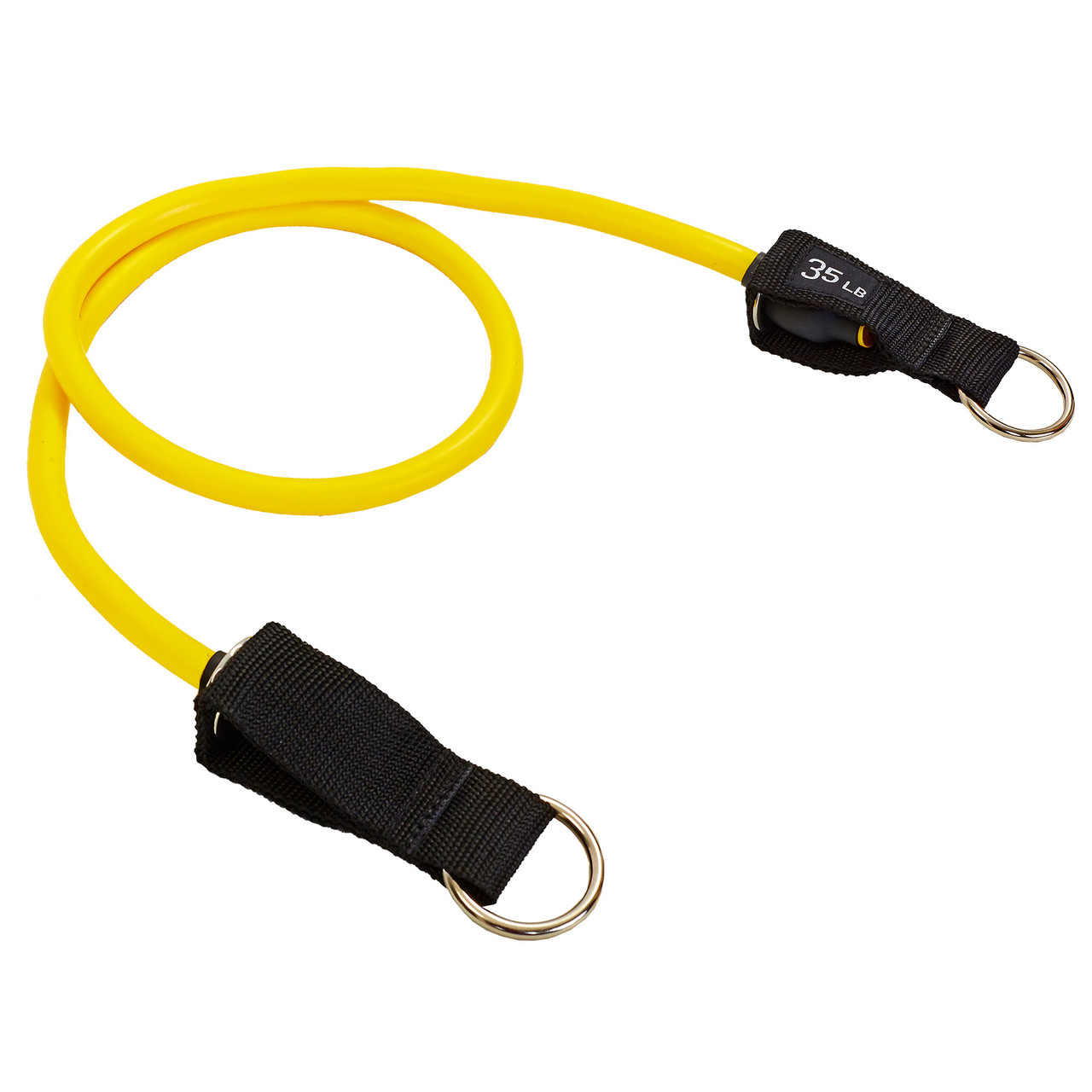 Еспандер трубчастий для фітнесу з кільцем DOUBLE CUBE DT-1002R-35LB навантаження 16кг, фото 1