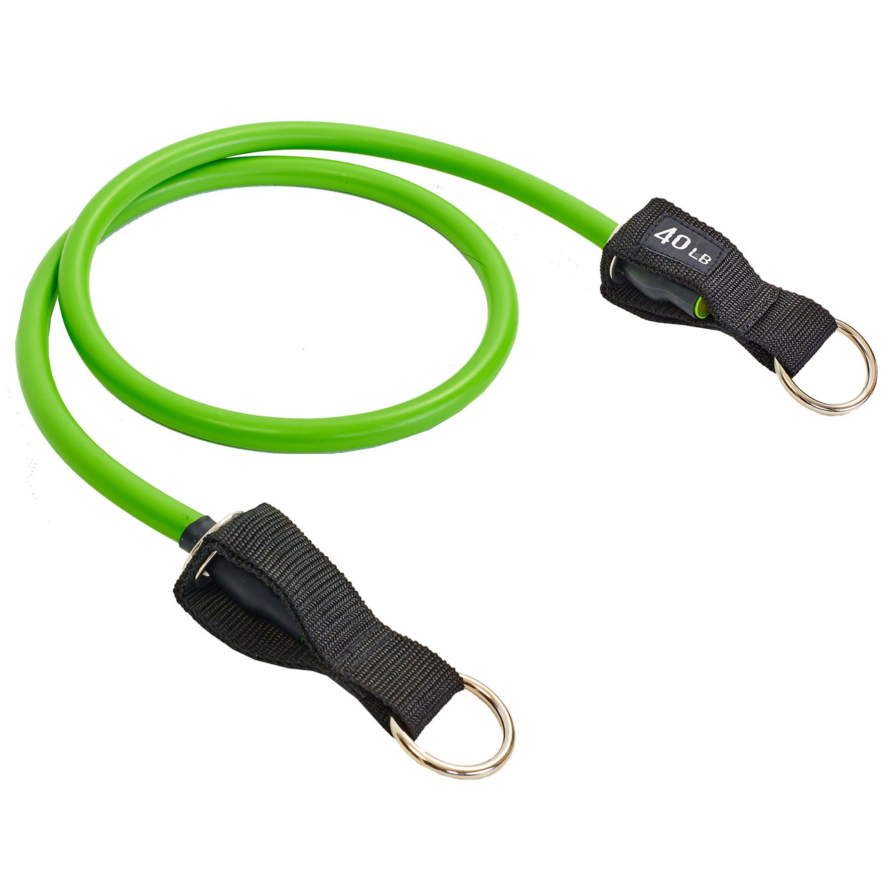 Еспандер трубчастий для фітнесу з кільцем DOUBLE CUBE DT-1002R-40LB навантаження 18кг, фото 1