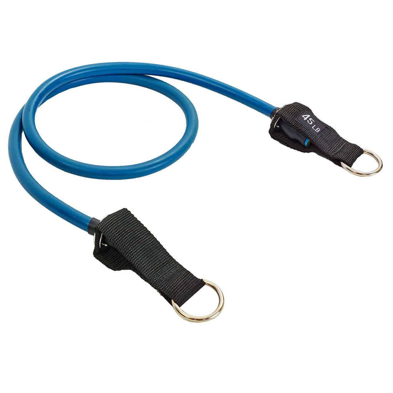 Еспандер трубчастий для фітнесу з кільцем DOUBLE CUBE DT-1002R-45LB навантаження 21кг, фото 1