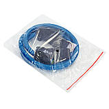 Еспандер трубчастий для фітнесу з кільцем DOUBLE CUBE DT-1002R-45LB навантаження 21кг, фото 3