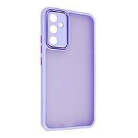 Чехол Fiji Lens для Samsung Galaxy A34 (A346) бампер матовый с защитой блока камер Violet