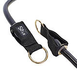 Еспандер трубчастий для фітнесу з кільцем DOUBLE CUBE DT-1002R-50LB навантаження 23кг, фото 2