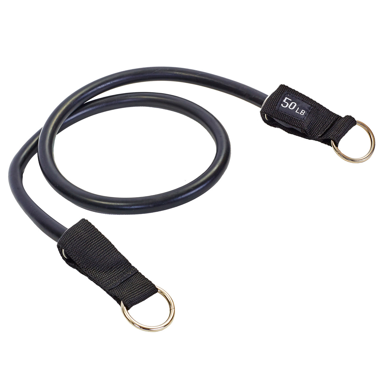 Еспандер трубчастий для фітнесу з кільцем DOUBLE CUBE DT-1002R-50LB навантаження 23кг, фото 1