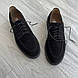 Чорні замшеві туфлі на грубій підошві 40 - 45 розмір, фото 4