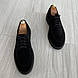 Чорні замшеві туфлі на грубій підошві 40 - 45 розмір, фото 7