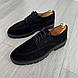 Чорні замшеві туфлі на грубій підошві 40 - 45 розмір, фото 8