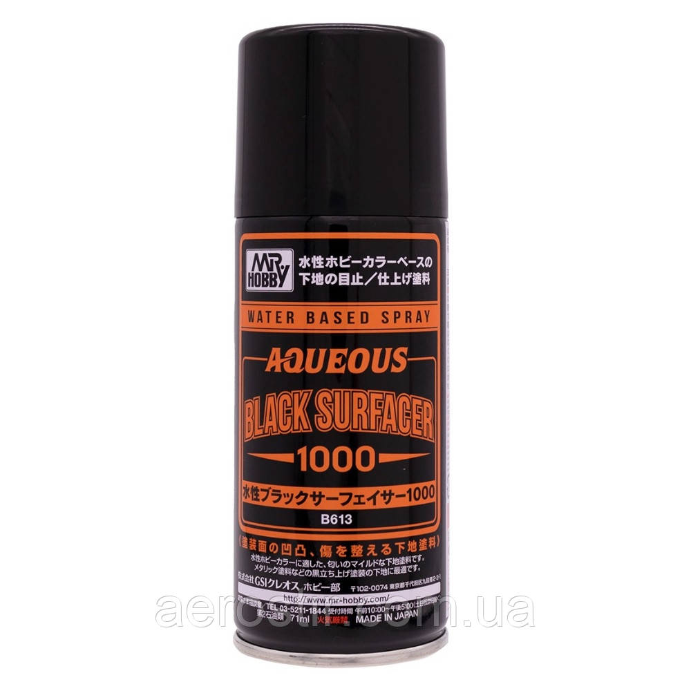 Aqueous Black Surfacer 1000  Mr.Hobby B-613, фото 1