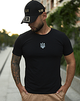 Мужская футболка с принтом Черный (XL), стильная футболка для мужчин MODIX