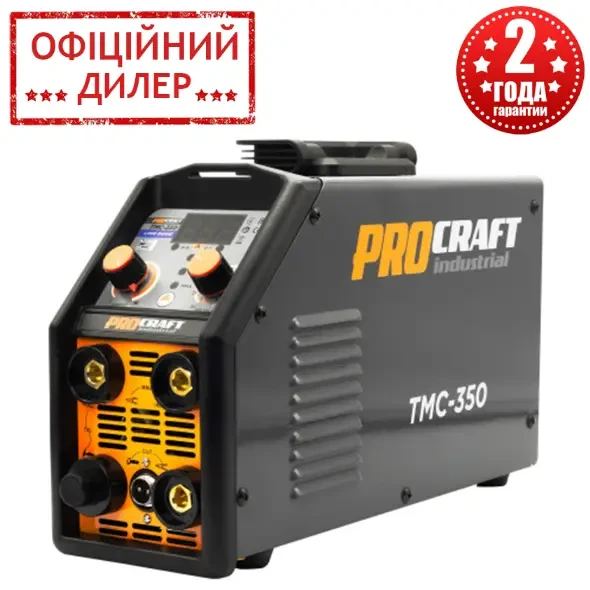 Аргоновый инвертор сварочный плазморез 3в1 ProCraft Industrial TMC350 Long Range, Мощный сварочный аппарат - фото 2 - id-p2140792580