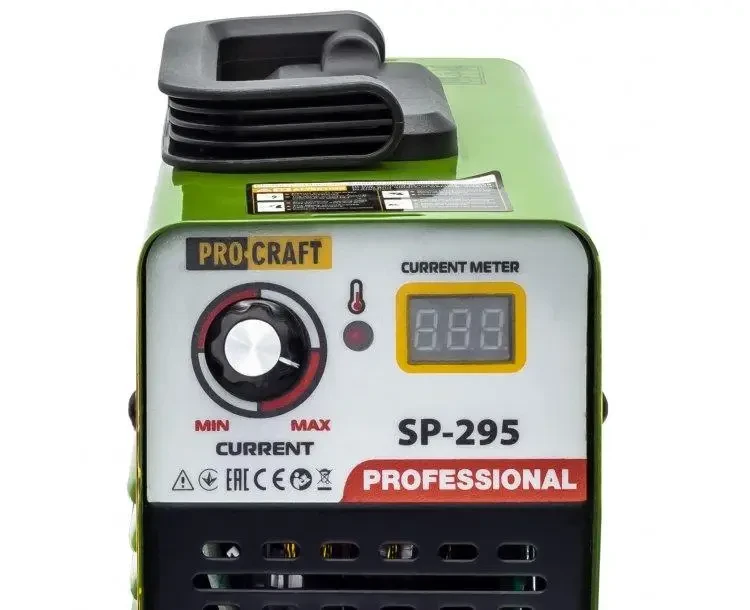 Инверторный сварочный аппарат PRO-CRAFT SP-295 NEW (1.5-4.0 мм)Сварочный инвертор для дома и дачи Прокрафт - фото 9 - id-p2140792587