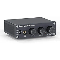 Конвертер звука Fosi Audio DAC-Q4 SPDIF/Coaxial на RCA/3.5 black (1229zp)