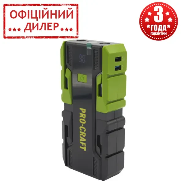 Мощное зарядное устройство для аккумуляторов Proсraft JS12, Power Bank 12000 mAh, Box, Пусковой прибор - фото 5 - id-p2140808522