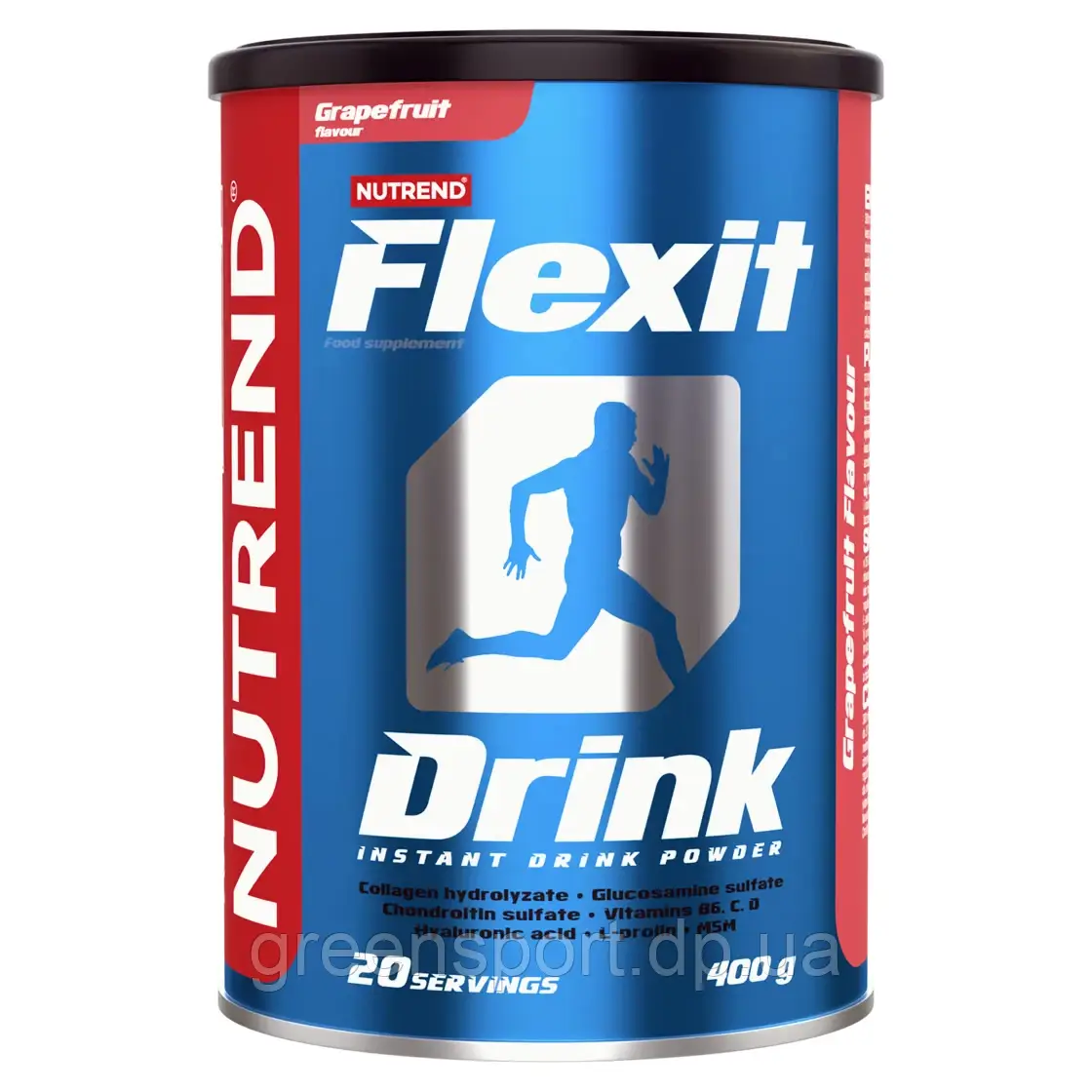 Nutrend Flexit Drink 400 г вкус Грейпфрут, Биодобавки, Для суставов и связок, Коллаген, Глюкозамин, Хондроитин - фото 1 - id-p2140808275