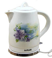 Керамічний електрочайник A-Plus AP-2146 чайник дисковий 1.8 л 2200 Вт, фото 3
