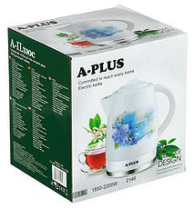Керамічний електрочайник A-Plus AP-2146 чайник дисковий 1.8 л 2200 Вт, фото 4