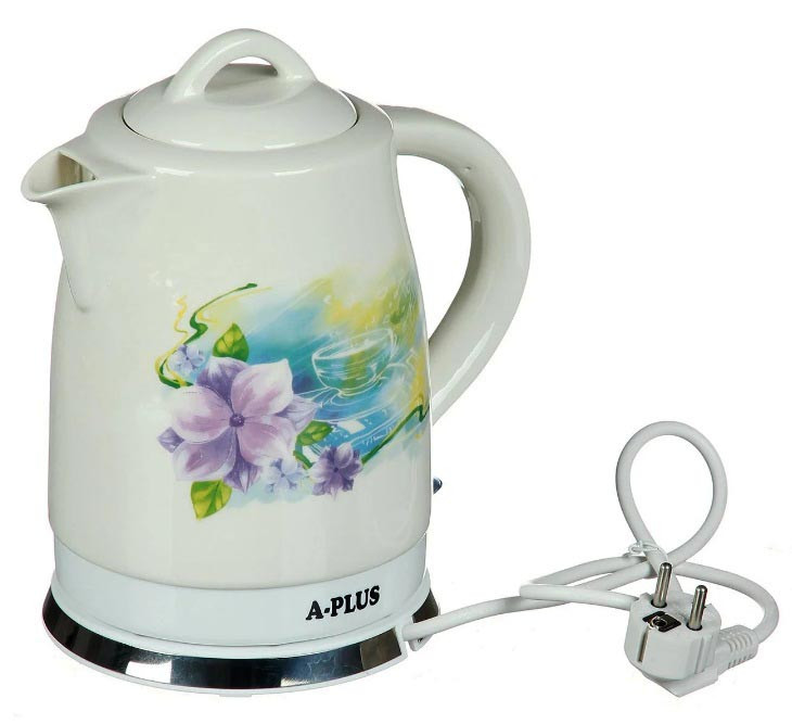 Керамічний електрочайник A-Plus AP-2146 чайник дисковий 1.8 л 2200 Вт