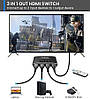 Розгалужувач HDMI VWRHAR HW-006. 3-портовий перемикач HDMI 4K 3D 1080P HDR с PS5 PS4 Xbox, фото 4