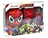 Детский игровой набор Человека-паука, Spiderman Маска, Перчатка, Фигурка