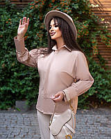 Блуза рубашка женская классическая хлопок размер 42-54