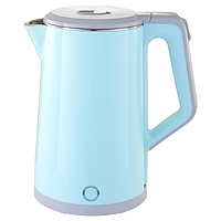 Чайник електричний нержавейка, цілісна колба (2,5 л; 2 кВт) ViLgrand VS305_blue