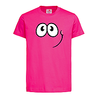 Розовая детская футболка Red ball smile (21-27-5-рожевий)