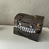 Скринька монстр із дерева 12 см, фото 8