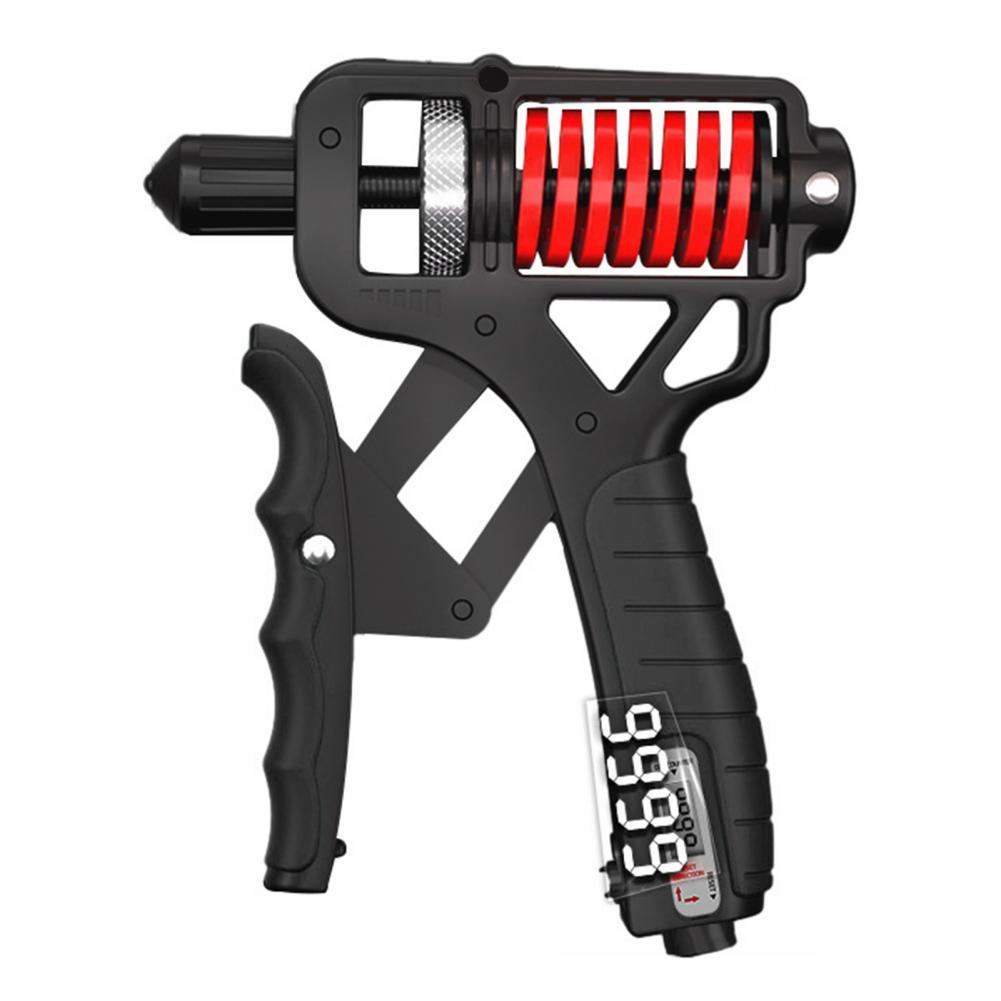 Еспандер кистьовий з лічильником натискань 9999 раз. Регульований еспандер для рук 5-165 кг із прогумованою ручкою, фото 1