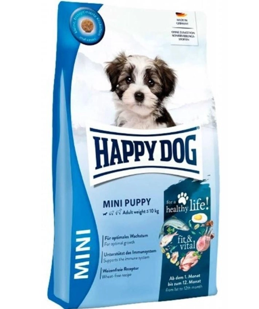 Happy Dog Fit and Vital Mini Puppy (Хеппі Дог Міні Паппі) сухий корм для цуценят маленьких порід з 4 тижнів