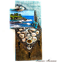 Настенная ключница - Мечты о море Настенный декор прихожей Ручная работа
