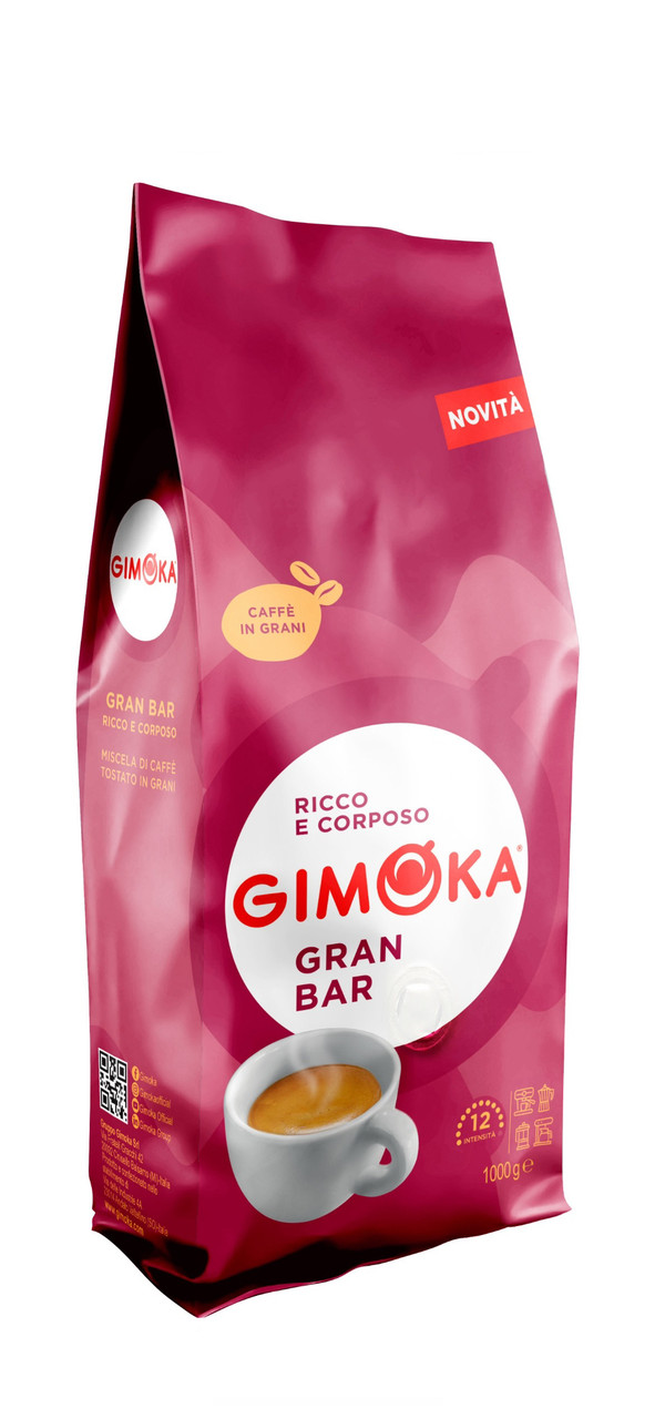 Кава зернова Gimoka Gran Bar 1 кг червона, фото 1
