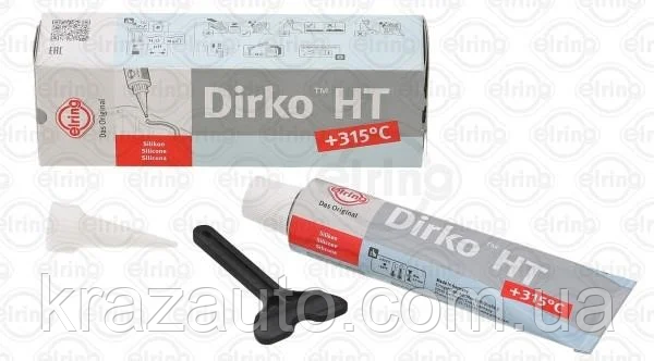 Герметик DIRKO +300 (СІРИЙ) 70ML (пр-во Elring) 036.164, фото 1