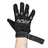 Тактичні рукавички із закритими пальцями (М-2XL), Чорні / Чоловічі рукавички, розмір L, фото 3
