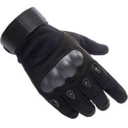 Тактичні рукавички із закритими пальцями (М-2XL), Чорні / Чоловічі рукавички, розмір L