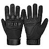 Тактичні рукавички із закритими пальцями (М-2XL), Чорні / Чоловічі рукавички, розмір L, фото 9