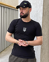 Чоловіча футболка з принтом Чорний (L), стильна футболка для чоловіків KASPI