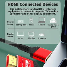 1м кабель HDMI 2.1 8K, 60 Гц, 4 К, 144 Гц, 3D ТВ, фото 3