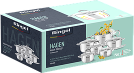 Набір посуду HAGEN RINGEL 12 предметів із сталі RG-6005