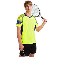 Форма для большого тенниса мужская Lingo LD-1808A размер M цвет салатовый-синий hd