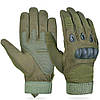 Тактичні рукавички із закритими пальцями (М-2XL), Зелені / Чоловічі рукавички, розмір 2XL, фото 4