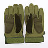 Тактичні рукавички із закритими пальцями (М-2XL), Зелені / Чоловічі рукавички, розмір XL, фото 10