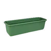 Балконный ящик для цветов Form-Plastic ECO Venus прямоугольный 3,2 л 16 х 12 х 30 см, Цвет Малахит