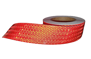 Світловідбивна стрічка самоклейка Червона 5 см 95 см