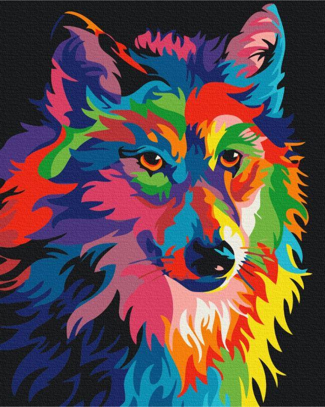 Акційна Картина за номерами BrushMe Райдужний хижак (BS52212) 40 х 50 см