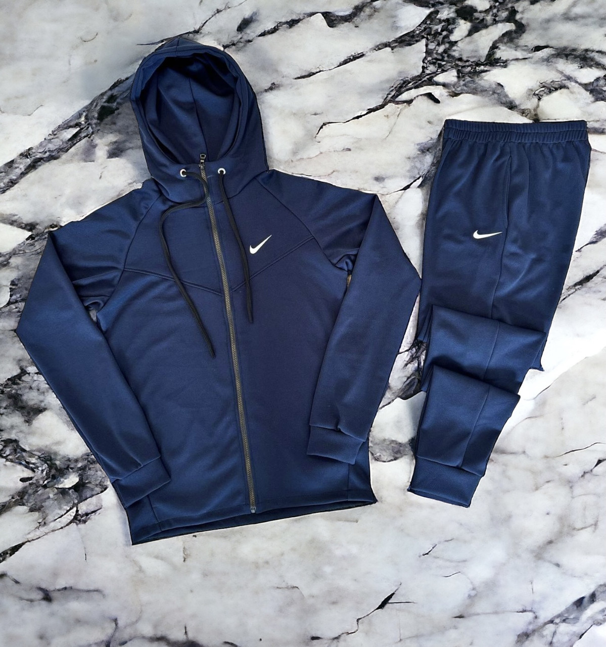 Спортивний костюм чоловічий Nike весняний весна-літо синій. Живе фото