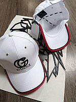 Кепка Gucci Гуччі, кіпка Гуччі, ковзання Gucci, бейсболка Гуччі, кепка з логотипом, колір білий