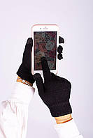 Перчатки трансформер женские Touch черные, сенсорные перчатки, зимние теплые перчатки SHOP